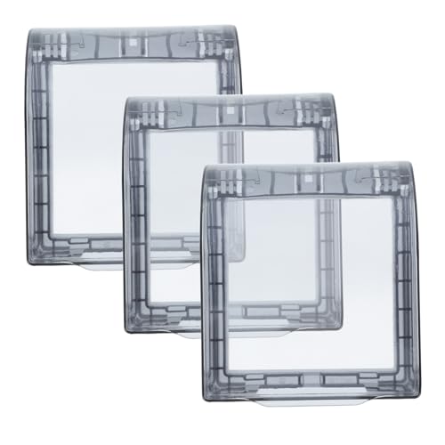 BESTYASH 3 Stück Teiliges Transparentes Steckdosenschutz Wetterfeste Schutzbox für Badezimmer wasserdichte Außensteckdosenabdeckung Selbstklebend Langlebiger Kunststoff Einfache Montage BESTYASH 3 Stück Teiliges Transparentes Steckdosenschutz Wetterfeste Schutzbox für Badezimmer wasserdichte Außensteckdosenabdeckung Selbstklebend Langlebiger Kunststoff Einfache Montage von BESTYASH