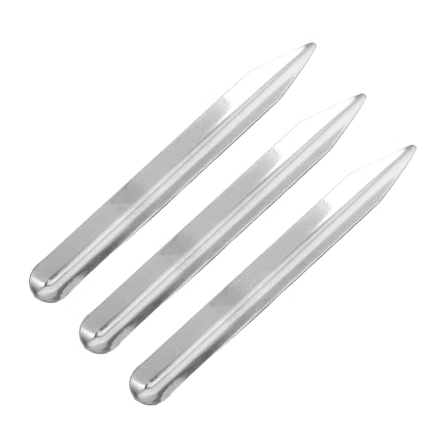 BESTYASH 3-teiliger Laborspatel: Perlenschaufel, Abgerundetes, Spitzes Edelstahlwerkzeug Zum Mischen, Schaufeln Und Übertragen Von Pulverpasten Im Labor Und Im Klassenzimmer von BESTYASH