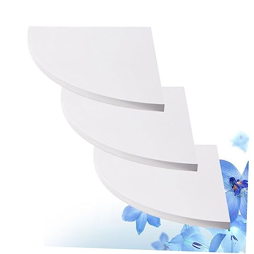 BESTYASH 3stücke Schwebende Eckregale Für Wandmontage Set Mit Abgerundeten Enden Zum Aufhängen Wand Als Bücherregal Und Präsentationsständer Dekoration Für Schlafzimmer Büro Und von BESTYASH