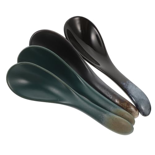 BESTYASH 4 Stück Keramiklöffel Asiatischer Suppenlöffel und Reislöffel aus Hochwertiger Keramik für Restaurant und Haushalt Langlebig Leicht Handlich und Einfach zu Reinigen BESTYASH 4 Stück Keramiklöffel Asiatischer Suppenlöffel und Reislöffel aus Hochwertiger Keramik für Restaurant und Haushalt Langlebig Leicht Handlich und Einfach zu Reinigen von BESTYASH