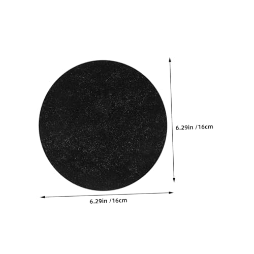 BESTYASH 4 Stück Kompostkohlefilter Aktivkohle-Ersatzfilter Komposthaufen filtert Holzkohle Laken aus Faserbaumwolle Black von BESTYASH