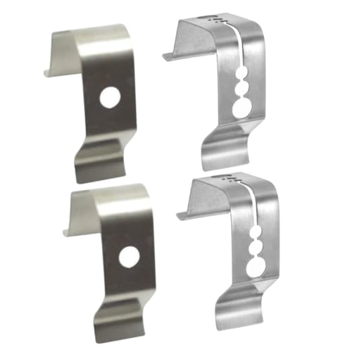 BESTYASH 4 Stück Teiliges Edelstahl Grill Thermometer Halter Stabile Temperaturfühler Klammern für Präzise Messung Hitzebeständig Kompakt und Einfach zu Befestigen für Bbq und Outdoor von BESTYASH