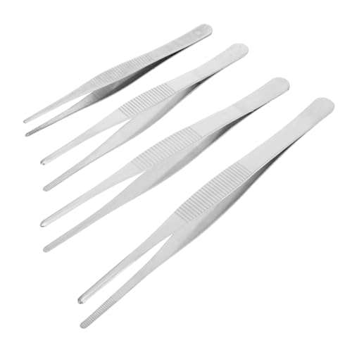 BESTYASH 4 Stück Teiliges Edelstahl Pinzetten Set mit Geraden Gezahnten Spitzen Rutschfestem Griff Korrosionsbeständig für Gartenarbeit Aquarienpflanzen und Handwerkliche Anwendungen BESTYASH 4 Stück Teiliges Edelstahl Pinzetten Set mit Geraden Gezahnten Spitzen Rutschfestem Griff Korrosionsbeständig für Gartenarbeit Aquarienpflanzen und Handwerkliche Anwendungen von BESTYASH