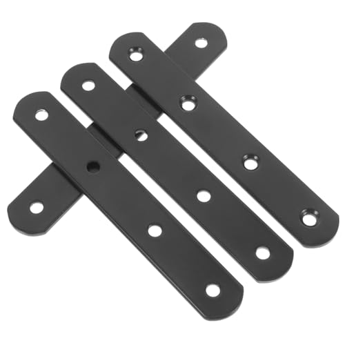 BESTYASH 4 Stück Teiliges Gerade Metallwinkel Schwere Reparaturplatten für Holzverbindungen Stabile Möbel eckstreben Einfache Montage Schwarz Vielseitig für Schrank Regal Zaun BESTYASH 4 Stück Teiliges Gerade Metallwinkel Schwere Reparaturplatten für Holzverbindungen Stabile Möbel eckstreben Einfache Montage Schwarz Vielseitig für Schrank Regal Zaun von BESTYASH