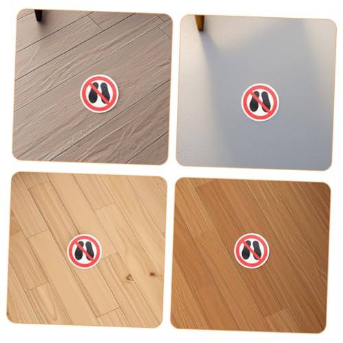 BESTYASH 4 Stück Teiliges Nicht Betreten Selbstklebend Wetterfest Sichtbar für Böden und Wände Einfache Anbringung für Büro Schule Öffentliches Gebäude von BESTYASH