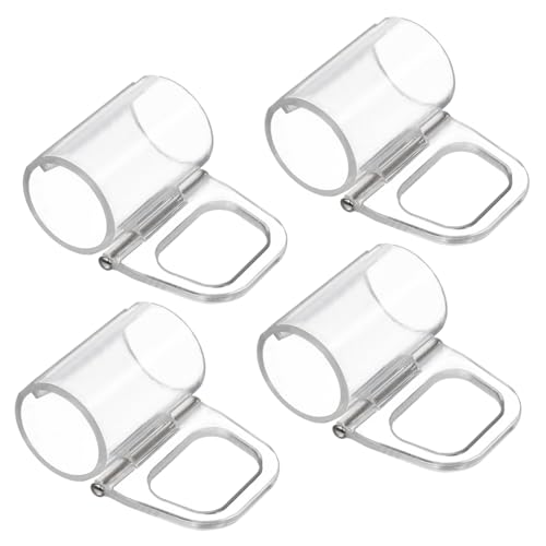 BESTYASH 4 Stück Transparente Vorhangclips aus Klemmen zur Befestigung von Horizontaljalousien Installieren und Vielseitig Einsetzbar für und Hotels von BESTYASH