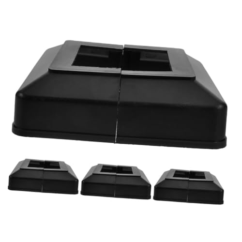 BESTYASH 4 Stück Vierkantrohr Endkappen Kunststoff Pfosten Abdeckkappen Split Fußabdeckung Wetterfest Für Innen Außen Zaunpfosten Schutz und Dekoration BESTYASH 4 Stück Vierkantrohr Endkappen Kunststoff Pfosten Abdeckkappen Split Fußabdeckung Wetterfest Für Innen Außen Zaunpfosten Schutz und Dekoration von BESTYASH