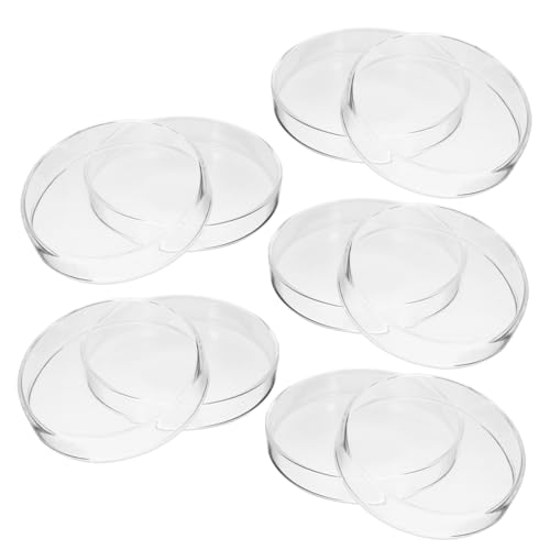 BESTYASH 5 Stück Runde Petrischalen aus Transparent Langlebig für Laboranwendungen und Gewebekultur Einfach zu Reinigen Praktische Handhabung und Verbesserte Effizienz BESTYASH 5 Stück Runde Petrischalen aus Transparent Langlebig für Laboranwendungen und Gewebekultur Einfach zu Reinigen Praktische Handhabung und Verbesserte Effizienz von BESTYASH