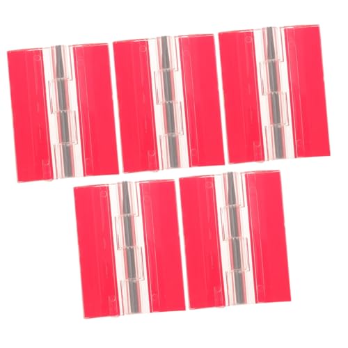 BESTYASH 5 Stück Selbstklebende Transparente Acrylscharniere Teilig Multifunktionale Klavierscharniere für Boxen und Möbel Langlebig Korrosionsbeständig Abriebfest von BESTYASH
