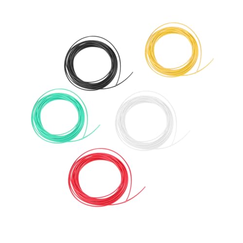 BESTYASH 5 Stück Teiliges Abs Drucker Filament Nachfüllset pro Schwarz Weiß Gelb Rot Grün Hohe Festigkeit Temperaturbeständig Kompatibel mit Allen Druckstiften BESTYASH 5 Stück Teiliges Abs Drucker Filament Nachfüllset pro Schwarz Weiß Gelb Rot Grün Hohe Festigkeit Temperaturbeständig Kompatibel mit Allen Druckstiften von BESTYASH