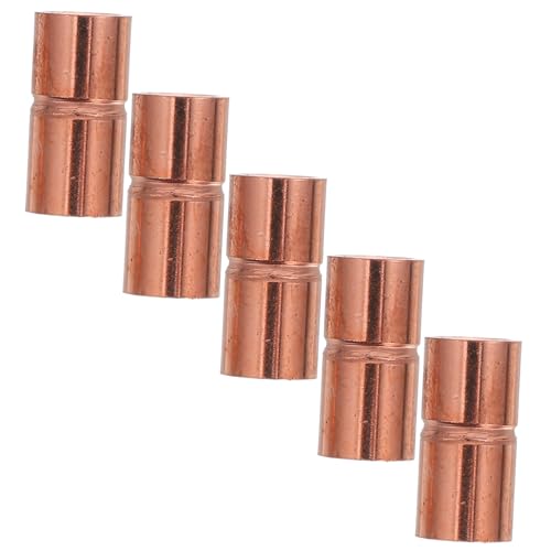 BESTYASH 5 Stück Teiliges Gerade Kupplungen mit Rolled Tube Stop für Präzise Schweißverbindungen Kompatibel mit Klimaanlagen Hlk systemen und Sanitärinstallationen von BESTYASH