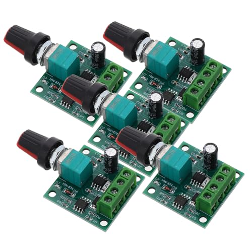 BESTYASH 5 Stück Teiliges Pwm Dc motordrehzahlregler Einstellbarem Drehknopf Spannungsregelung Leistung Stufenlose Geschwindigkeitskontrolle für Elektromotoren Stabile und Präzise BESTYASH 5 Stück Teiliges Pwm Dc motordrehzahlregler Einstellbarem Drehknopf Spannungsregelung Leistung Stufenlose Geschwindigkeitskontrolle für Elektromotoren Stabile und Präzise von BESTYASH