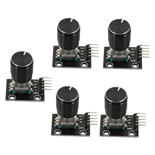 BESTYASH 5 Stück Teiliges Rotary Encoder Modul mit Druckknopf Verschleißfestes Robustes Potentiometer für Industrielle Steuerungen Robotik Motorsteuerung und Digitale Eingabegeräte BESTYASH 5 Stück Teiliges Rotary Encoder Modul mit Druckknopf Verschleißfestes Robustes Potentiometer für Industrielle Steuerungen Robotik Motorsteuerung und Digitale Eingabegeräte von BESTYASH