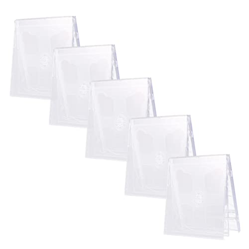 BESTYASH 5 Stück Teiliges Transparentes Cd Jewel Case Doppelseitig mit Klarem Tablett Bruchsicherer Kunststoff Aufbewahrungskoffer für Standard und DVDs Platzsparend Sicherer Medienspeicher von BESTYASH