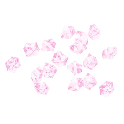 BESTYASH 500 Stück Kristall Eiswürfel DIY Kunst Eissteine für Hochzeits und Party Dekoration Vase Füller Table Scatter Decor Rosa von BESTYASH