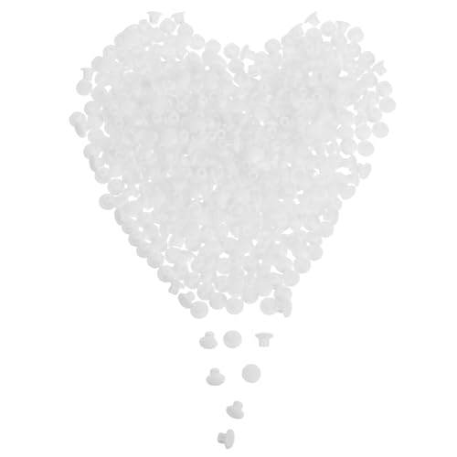 BESTYASH 500 Stück Kunststoff Schrauben Dekorabdeckungen Schraublochabdeckungen Schraubknopfkappen Möbel Finishing Stecker Runde Lochstopfen von BESTYASH