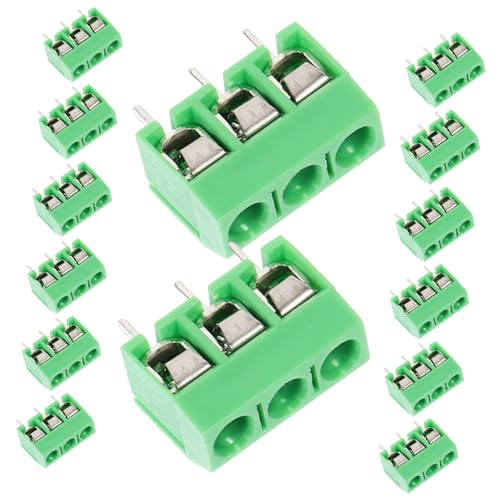 BESTYASH 50Stücke Schraubanschluss Blockanschluss Terminal Block Pin für Pcb Verkabelung Effiziente Verbindungslösung für Elektronikprojekte von BESTYASH