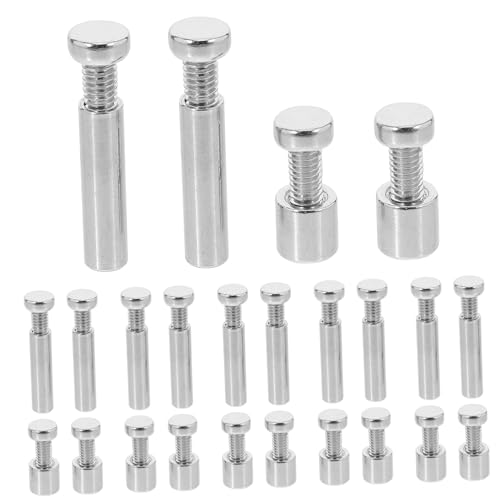 BESTYASH 6 Satz Teiliges Set Standoff Schraubenset für Bilderrahmen Robuste Metallhalterungen mit Montagezubehör für Sichere Wandmontage von Acrylschildern und Fotos Büro und Zuhause BESTYASH 6 Satz Teiliges Set Standoff Schraubenset für Bilderrahmen Robuste Metallhalterungen mit Montagezubehör für Sichere Wandmontage von Acrylschildern und Fotos Büro und Zuhause von BESTYASH