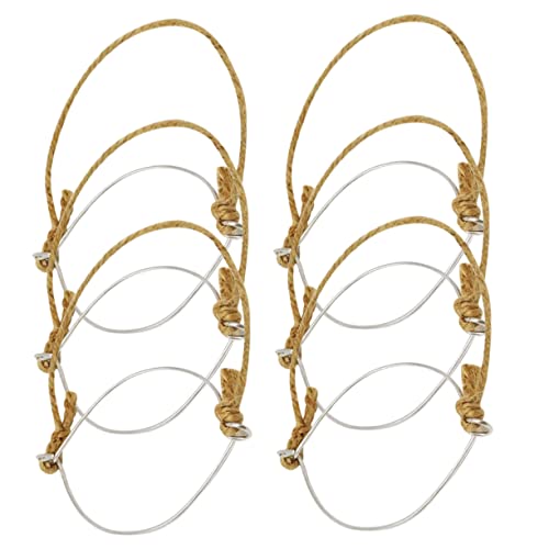 BESTYASH Mason Jar Handle 6 StüCk - Multifunktionale AufhäNger FüR EinmachgläSer Aus Hanfseil Und Edelstahl Einfache Installation FüR Stilvolle KüChenorganisation von BESTYASH