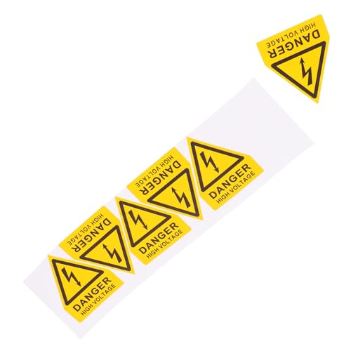 BESTYASH 6 Stück Hochspannung Warnschild Sicherheitswarnung für Industrielle Geräte Gelbes Dreieck Selbstklebende Warnaufkleber für Effektiven Schutz vor Elektrischen Schlägen BESTYASH 6 Stück Hochspannung Warnschild Sicherheitswarnung für Industrielle Geräte Gelbes Dreieck Selbstklebende Warnaufkleber für Effektiven Schutz vor Elektrischen Schlägen von BESTYASH