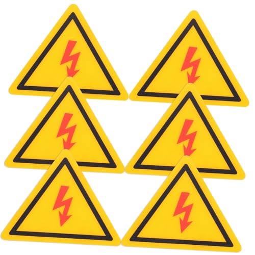 BESTYASH 6 Stück Teiliges Hochspannungs warnaufkleber aus Reißfestem Wasserfestem PC material Elektrische Warnschilder mit Klarer Blitzmarkierung Selbstklebend Geeignet für BESTYASH 6 Stück Teiliges Hochspannungs warnaufkleber aus Reißfestem Wasserfestem PC material Elektrische Warnschilder mit Klarer Blitzmarkierung Selbstklebend Geeignet für von BESTYASH