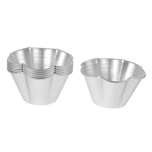 BESTYASH 6 Stück Teiliges Mini Cupcake Backform aus Aluminiumlegierung Wiederverwendbare Kuchenform für Pudding Muffins Obstkuchen und DIY Backzubehör Langlebig und Antihaftbeschichtet BESTYASH 6 Stück Teiliges Mini Cupcake Backform aus Aluminiumlegierung Wiederverwendbare Kuchenform für Pudding Muffins Obstkuchen und DIY Backzubehör Langlebig und Antihaftbeschichtet von BESTYASH