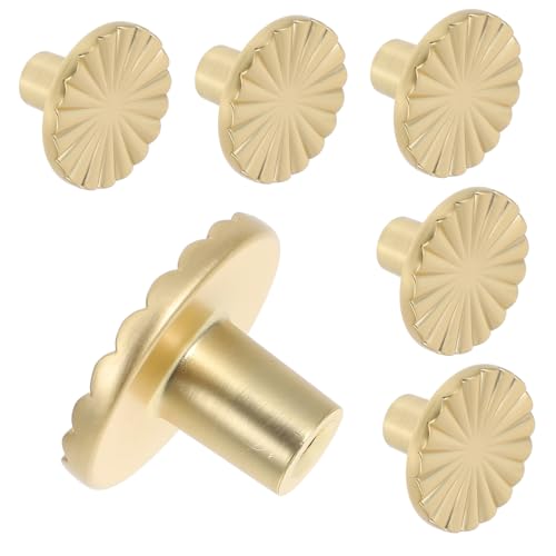 BESTYASH 6 Stück Teiliges Runde Retro Schrankgriffe aus Langlebiger Zinklegierung Elegante Möbelknöpfe für Küchenschränke Kommoden und Einfache Montage Stilvolle Akzentuierung für Zuhause von BESTYASH