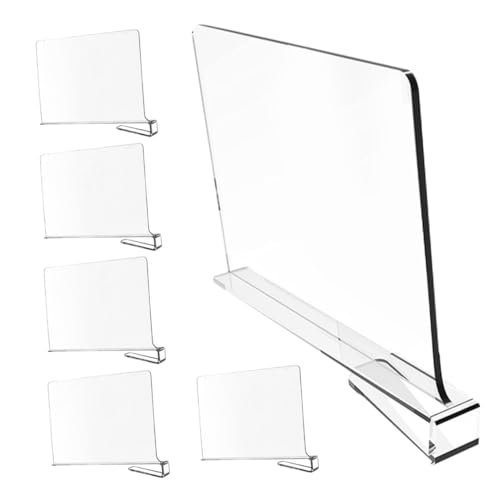 BESTYASH 6 Stück Teiliges Transparenter Regaltrenner für Kleiderschränke Praktische Aufbewahrungslösungen für Kleidung Robust und Wiederverwendbar für Kleine Räume Installieren Handhaben von BESTYASH
