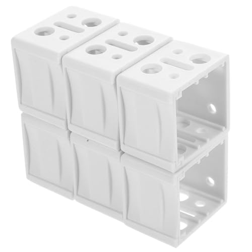 BESTYASH 6 Stück Teiliges Weiße Jalousiehalterung Fensterjalousien Befestigungswinkel für Dach Seiten Rückmontage Robust Installieren Kompatibel mit Standardjalousien von BESTYASH