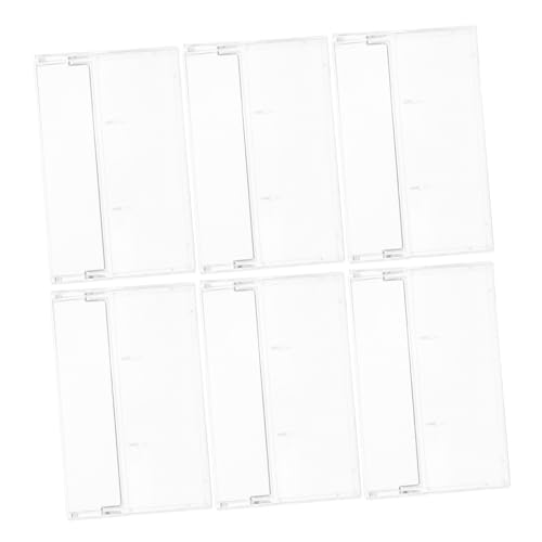 BESTYASH 6 Stück Transparente Kassetten aufbewahrungsboxen aus Hochklarem Kunststoff Standardgroße Magnetbandboxen Stapelbar und Schützend für Audio Kassetten Praktischer Organizer für BESTYASH 6 Stück Transparente Kassetten aufbewahrungsboxen aus Hochklarem Kunststoff Standardgroße Magnetbandboxen Stapelbar und Schützend für Audio Kassetten Praktischer Organizer für von BESTYASH