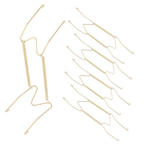 BESTYASH 6 Stück Unsichtbare W förmige Telleraufhänger aus Robustem Stahl Einfache Montage Belastbar und Dekorativ für Wanddeko Geeignet für Dekorative Wandteller und Kunstplatten von BESTYASH