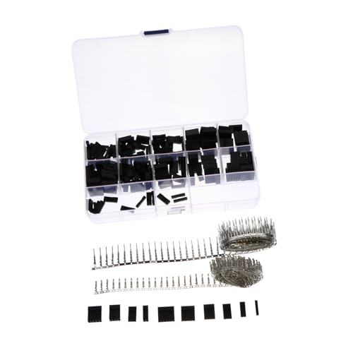 BESTYASH 610 Stück Teiliges Jumper kabel Steckverbinder Pin Header Gehäuse Sortiment und Kabelverbinder für Elektronikprototyping mit Transparenter Aufbewahrungsbox BESTYASH 610 Stück Teiliges Jumper kabel Steckverbinder Pin Header Gehäuse Sortiment und Kabelverbinder für Elektronikprototyping mit Transparenter Aufbewahrungsbox von BESTYASH