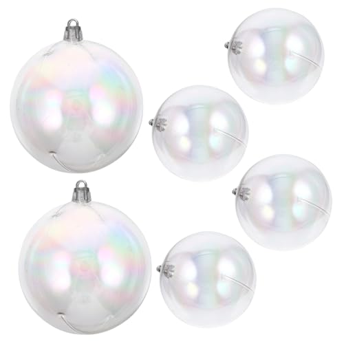 BESTYASH 6stücke Hängende Weihnachtskugel-Ornamente Weihnachtsbaumkugeln Weihnachtsdeko Weihnachtsbaumdeko von BESTYASH