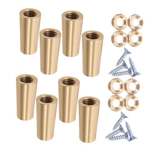 BESTYASH 8 Stück Teiliges Messing-füße Spitz Geformt Stabile Möbel Display-Riser Füße für Holztabletts Schmuckkästen und Schrankbeine Polierte Verschleißfeste Messingbasis BESTYASH 8 Stück Teiliges Messing-füße Spitz Geformt Stabile Möbel Display-Riser Füße für Holztabletts Schmuckkästen und Schrankbeine Polierte Verschleißfeste Messingbasis von BESTYASH