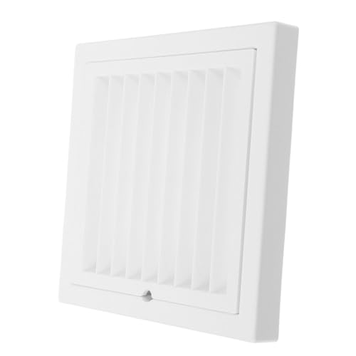 BESTYASH Abs Lüftungsgitter mit Verstellbaren Lamellen und Staubschutzfilter Quadratische Abluftabdeckung für Balkon Küche und Bad Wetterbeständige Belüftungsabdeckung zur von BESTYASH