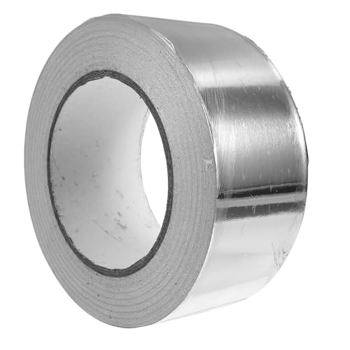 BESTYASH Aluminium Folienklebeband Hitzebeständig Breit Selbstklebend für Isolierung und Abdichtung Wasser und Dampfdicht für Elektroreparaturen und Rohrisolierung von BESTYASH