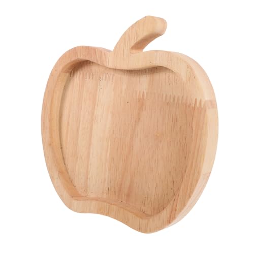 BESTYASH Apfelförmiges Holztablett Servierplatte Robust Für Snacks Trockenfrüchte Küche Familienfeiern Obstschale Küchentheke Organizer BESTYASH Apfelförmiges Holztablett Servierplatte Robust Für Snacks Trockenfrüchte Küche Familienfeiern Obstschale Küchentheke Organizer von BESTYASH