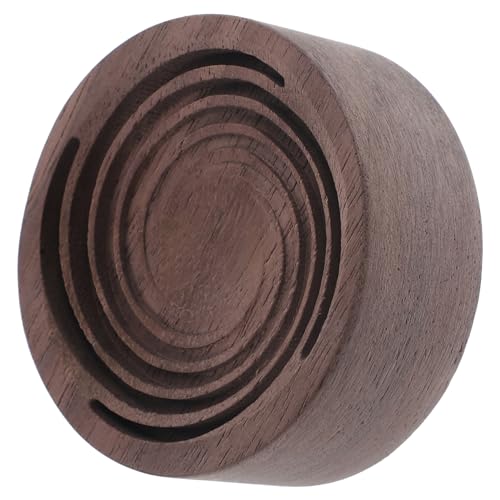 BESTYASH Holz Aroma Diffuser Für Ätherische Öle Kompakter Dekorativer Luftbefeuchter Für Zuhause Büro Und Auto Für Entspannende Aromatherapie Rundes Design Aus Walnussholz von BESTYASH