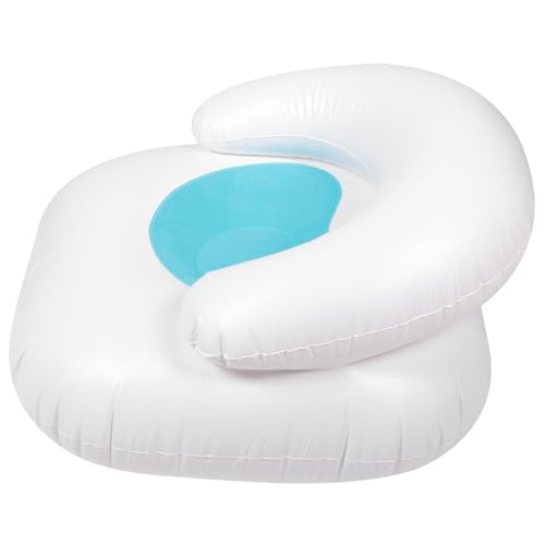 BESTYASH Aufblasbarer PVC Sessel mit Rückenlehne Leichter Tragbarer Lazy Couch Vielseitig Verwendbar für Haushalt und Camping Schnell Aufzublasen Komfortabler Ecksofa Ersatz in Blau von BESTYASH