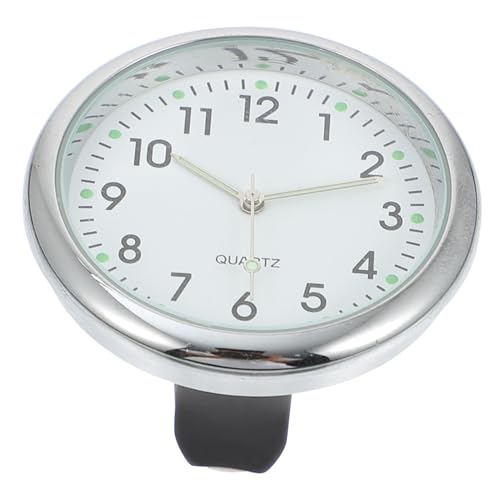 BESTYASH Auto Dashboard Uhr Leuchtend Klebeuhr Digital Mini Fahrzeug Uhr Weiß Langlebig Einfach Installation Für Auto Büro Zuhause von BESTYASH