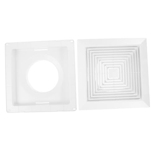 BESTYASH Bathroom Vent Cover mit Federmechanismus Quadratische Kunststoff-abdeckung für Badezimmerlüfter Abluftgitter-ersatzplatte zur Decken Wandbelüftung BESTYASH Bathroom Vent Cover mit Federmechanismus Quadratische Kunststoff-abdeckung für Badezimmerlüfter Abluftgitter-ersatzplatte zur Decken Wandbelüftung von BESTYASH