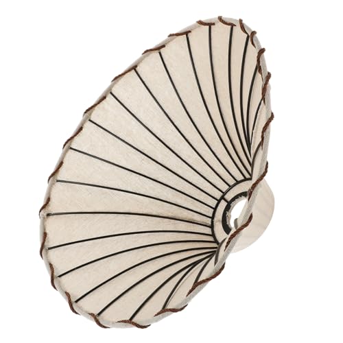 BESTYASH Boho Stoff Lampenschirm für Stehlampe Vintage Rundes Design aus Hochwertigem Leinen Dekorativer Lampenschirm für Wohnzimmer Schlafzimmer Esszimmer Modernes Zuhause von BESTYASH