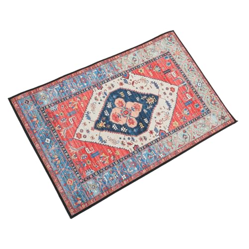 BESTYASH Boho Teppich Vintage Ethno Design Polyester Bodenteppich Wohnzimmer Esszimmer Schlafzimmer Vielseitiger Strapazierfähiger Teppich mit Zartem Muster und Angenehmem Griff von BESTYASH