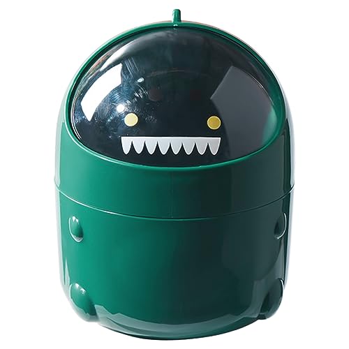 BESTYASH Desktop Mülleimer mit Deckel Robuster und Praktischer Abfalleimer für Schreibtisch für Büro und Zuhause aus Hochwertigem Material Niedliches Dinosaurier Design Einfach zu Reinigen BESTYASH Desktop Mülleimer mit Deckel Robuster und Praktischer Abfalleimer für Schreibtisch für Büro und Zuhause aus Hochwertigem Material Niedliches Dinosaurier Design Einfach zu Reinigen von BESTYASH