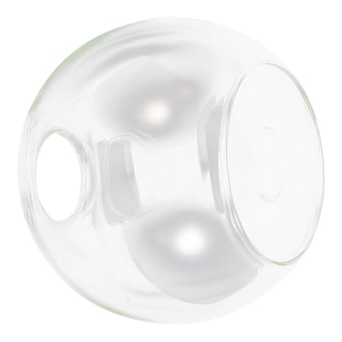 BESTYASH Doppelöffniger Kugel lampenschirm aus Klarem Glas Globe Glass Shade Replacement Moderner Transparenter Glaskuppel lampenschirm für Pendelleuchte Stilvolle Deckenleuchte von BESTYASH