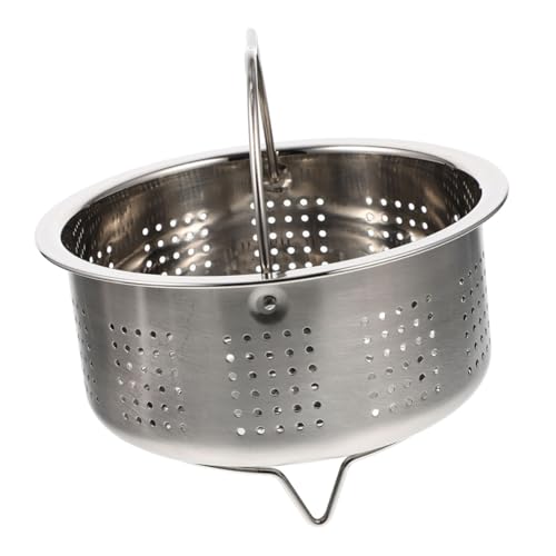 BESTYASH Edelstahl Dampfkorb mit Hitzebeständigem Griff Wiederverwendbares Dampfgestell für Reiskocher Schneller Haushalts dämpfeinsatz für Gemüse Fisch Eier Dim Sum und Mehr von BESTYASH