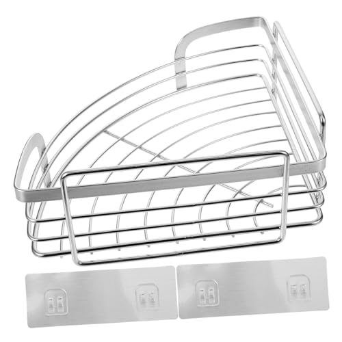BESTYASH Edelstahl Eckregal Dreieck Duschablage Badregal Wandmontage Rostfrei Robust für Badezimmer Küche Ecke Platzsparend von BESTYASH