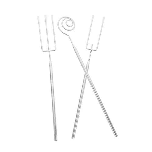 BESTYASH Edelstahl Fondue Gabel mit Ergonomischem Griff Spülmaschinenfest Rostfrei Vielseitig für Schokolade Käse Hot Pot und Grill Geeignet Praktische Aufbewahrung durch Teleskopdesign von BESTYASH