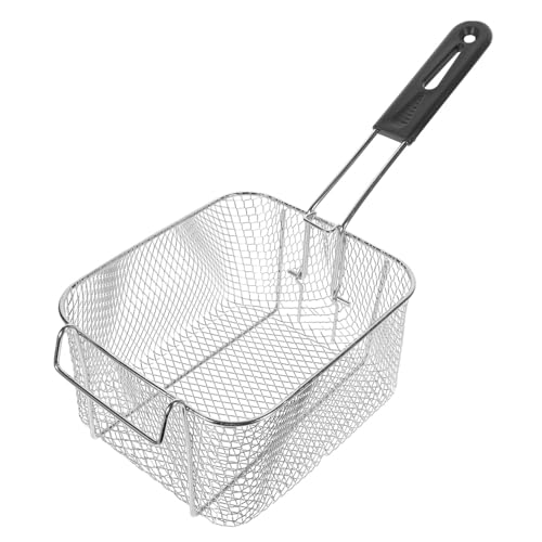 BESTYASH Edelstahl Frittierkorb mit Feinem Sieb Hitzebeständiger Griff Vielseitiger Chip Gemüsekorb für Pommes Frites Hähnchenflügel und Snacks Langlebiger Bratkorb für Küche und Fritteuse BESTYASH Edelstahl Frittierkorb mit Feinem Sieb Hitzebeständiger Griff Vielseitiger Chip Gemüsekorb für Pommes Frites Hähnchenflügel und Snacks Langlebiger Bratkorb für Küche und Fritteuse von BESTYASH