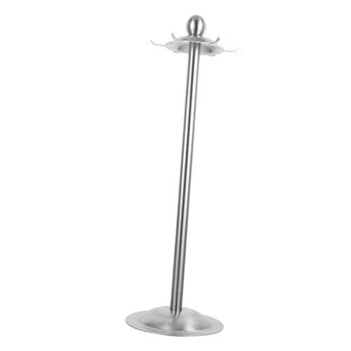 BESTYASH Edelstahl Küchenutensilienhalter mit Haken Stabiles und Stilvolles Besteck und Löffelregal für Küchentheke Vielseitiger Löffel und Kochlöffelhalter zur Küchenorganisation und von BESTYASH